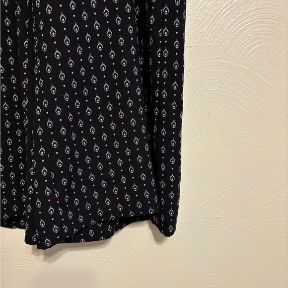 LOFT Black and Pink Geometric Trousers - Picture 8 of 9